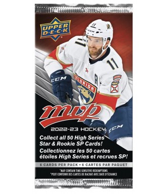 UPPER DECK MVP 2022/2023 JÄÄHOKIKAARDID KAARDIPAKK (Retail)